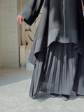 2 Pieces Elegant Black Abaya