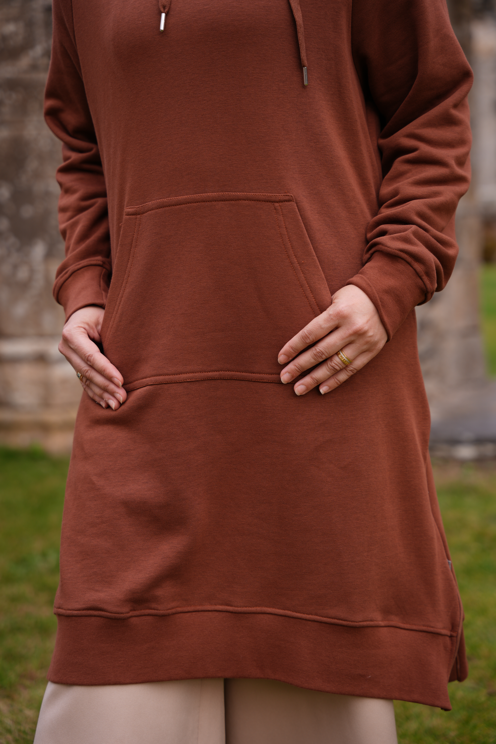 Bloom long hoodie dress