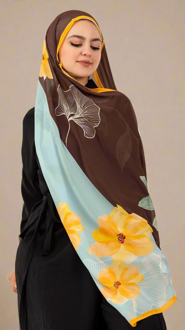 Chiffon scarf Blossom