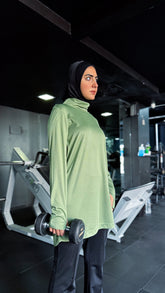 Long Sleeve Olive active Tunic 8