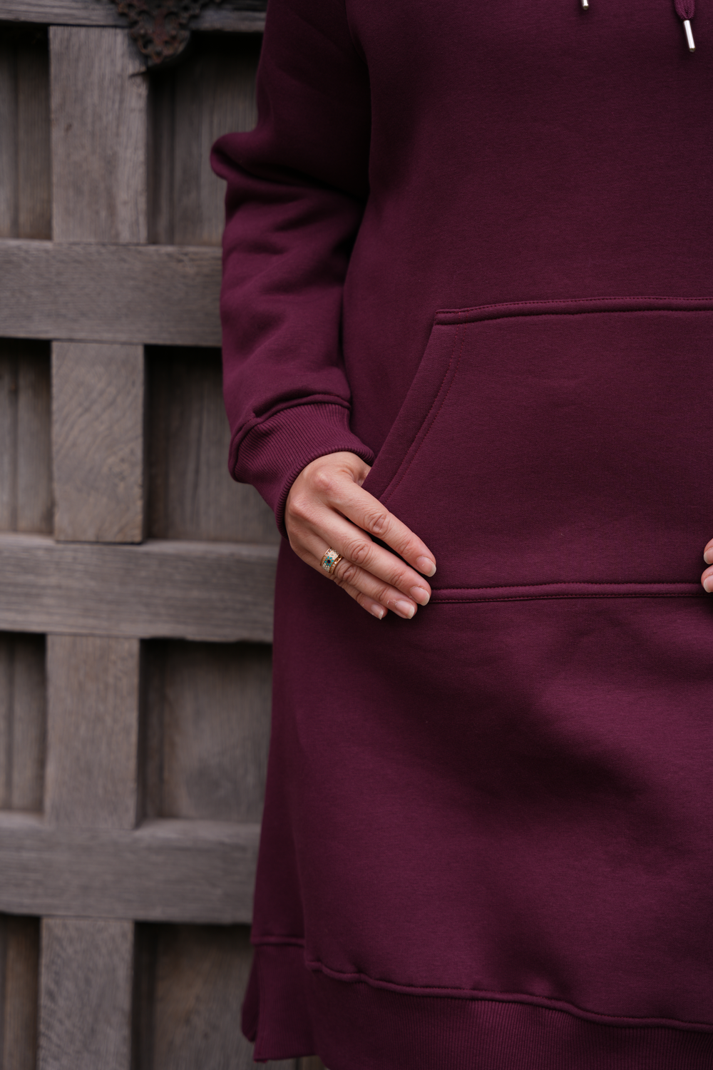 Bloom long hoodie dress