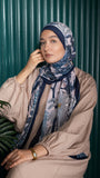 Chiffon scarf Blue Forest