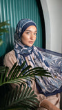 Chiffon scarf Blue Forest