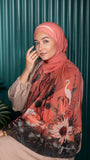 Chiffon scarf Ostrich