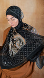 Chiffon scarf black indian