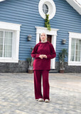 Soft horizon - warm knitted set