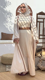 Strap line beige kaftan