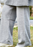 wide leg knitted pants