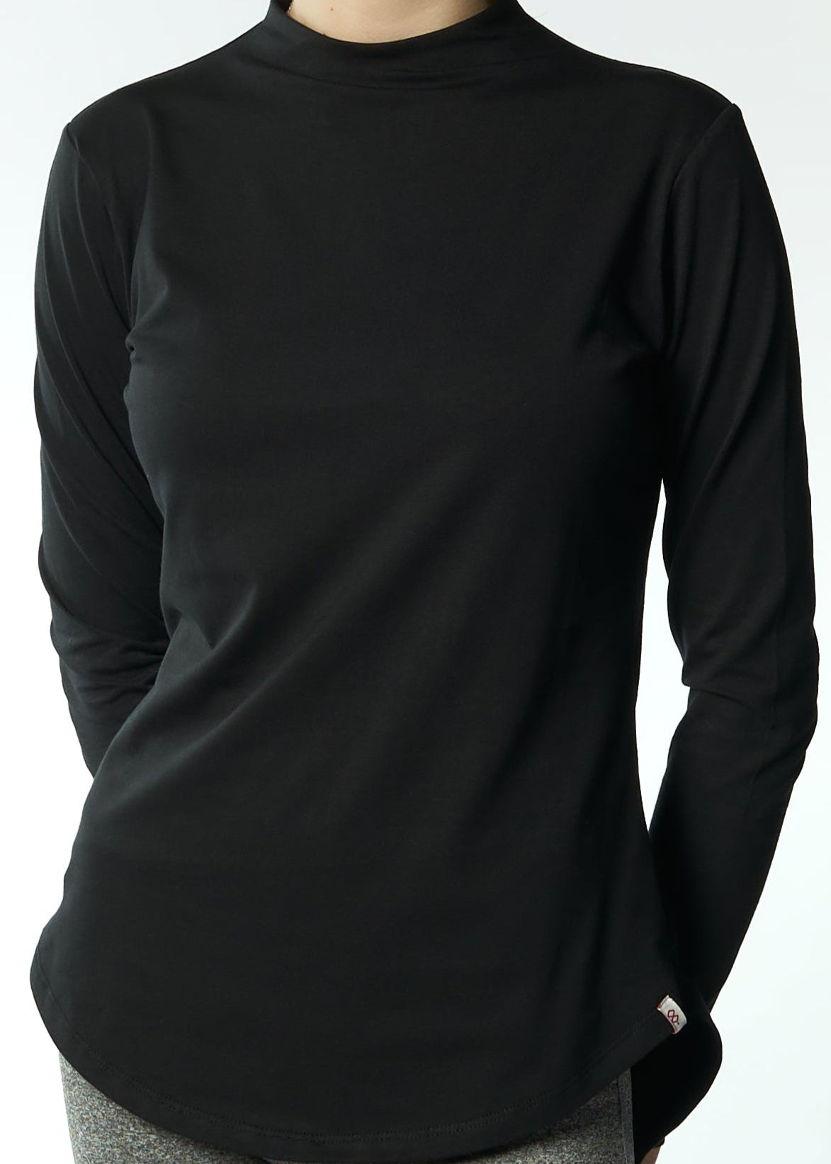 Bamboo + Premium Cotton Double Layer Short Fit Long Sleeves Basic T - Shirt - Breathe Everyday LTD