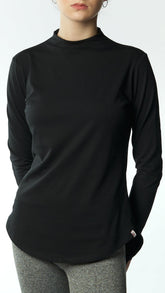 Bamboo + Premium Cotton Double Layer Short Fit Long Sleeves Basic T - Shirt - Breathe Everyday LTD
