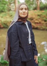 Brown Cafe Gradient Scarf