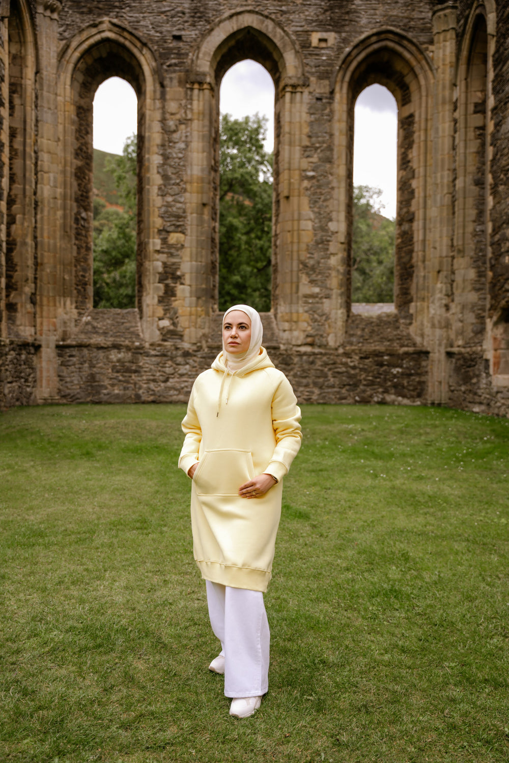 Bloom long hoodie dress