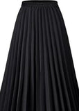 Pleated Maxi Skirt