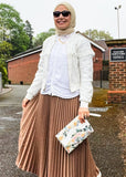 Pleated Maxi Skirt