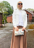 Pleated Maxi Skirt