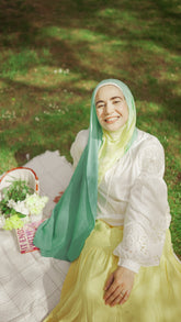 Lime n' Mint Gradient Scarf