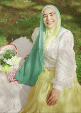 Lime n' Mint Gradient Scarf