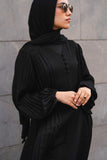Black Trendy Modest Abaya
