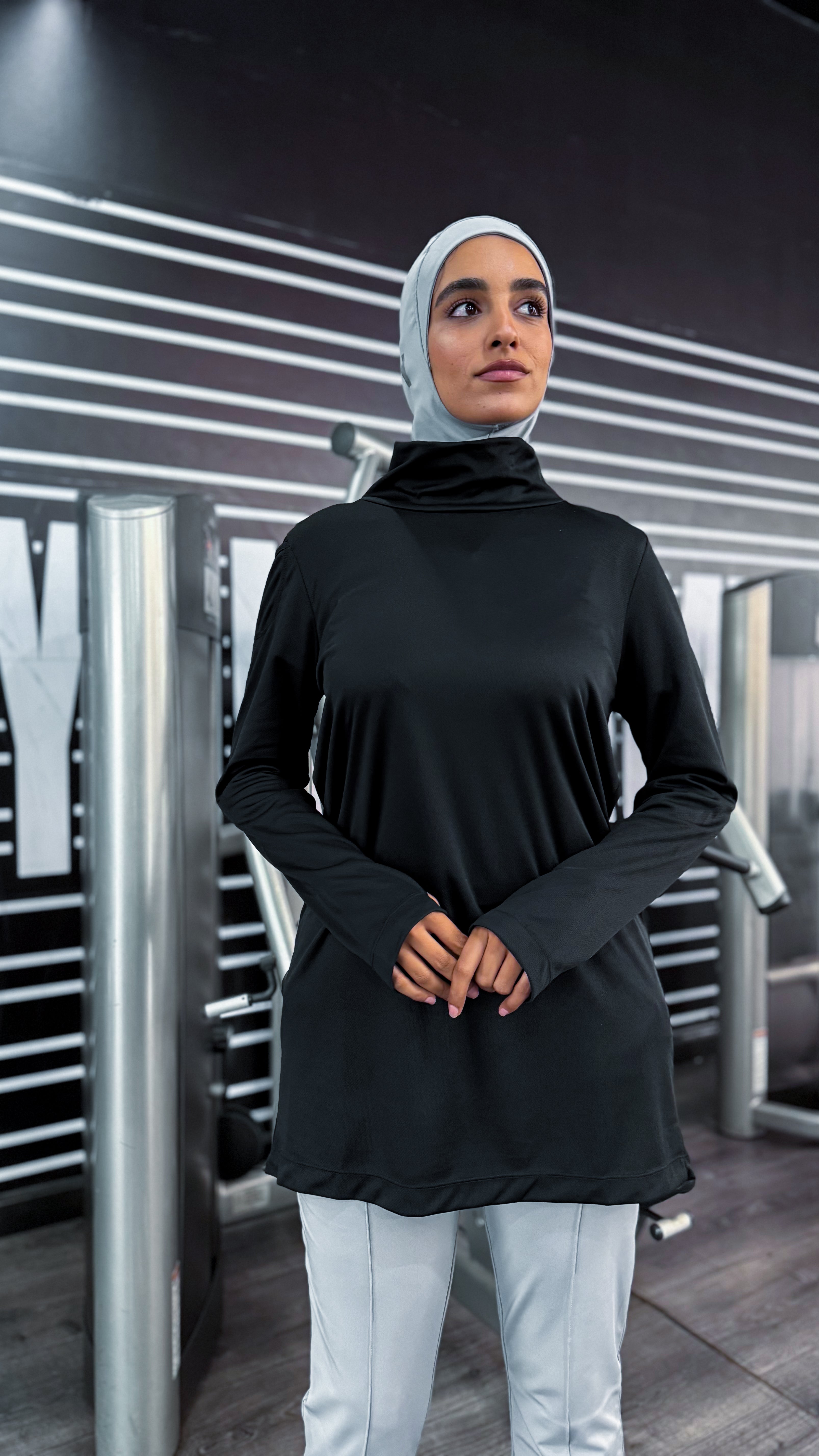 Black Modest Sports Tunic
