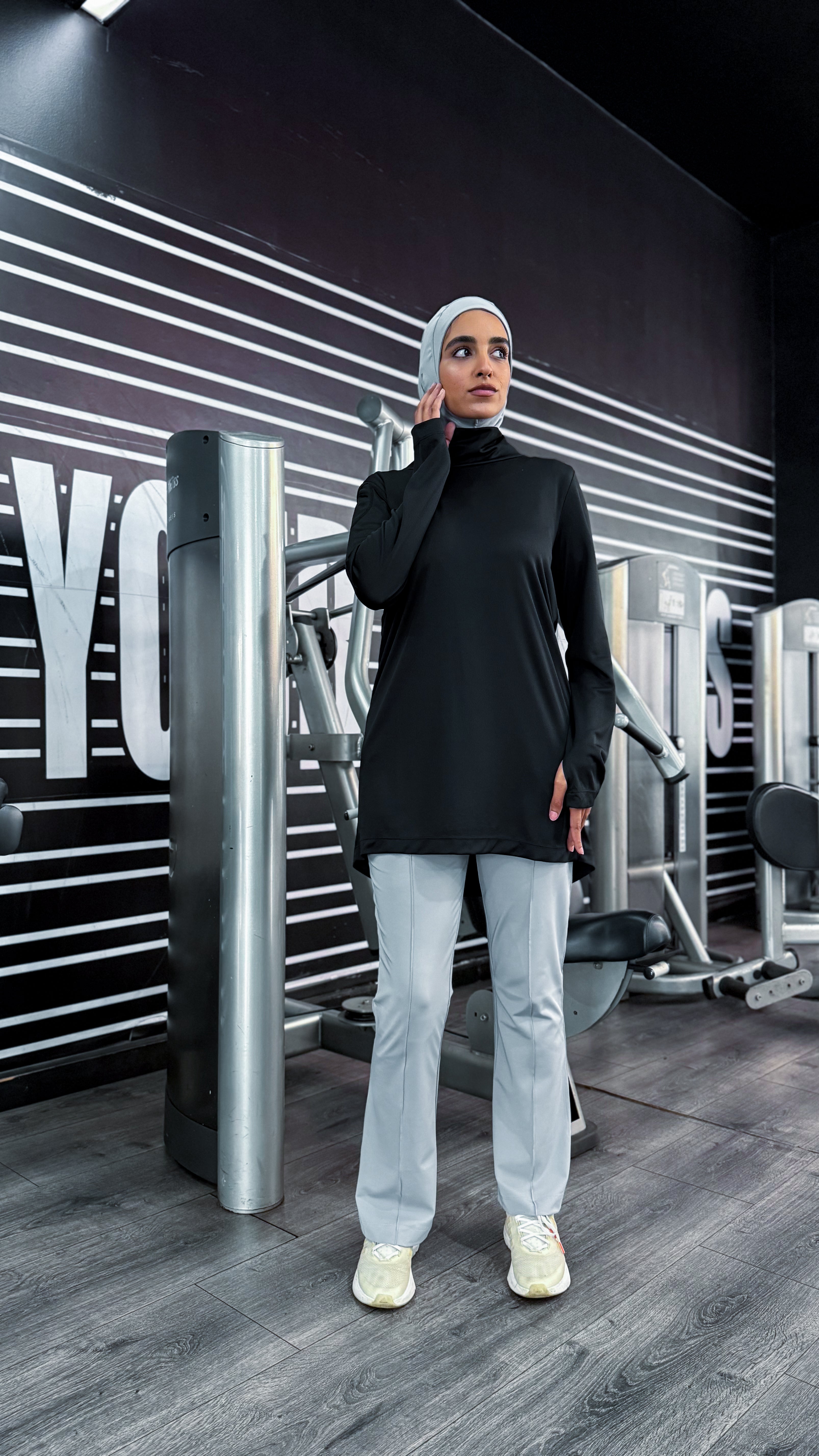 Black Modest Sports Tunic