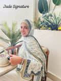Chiffon scarf Jade Signature