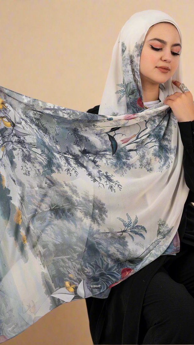 Chiffon scarf Harmonic