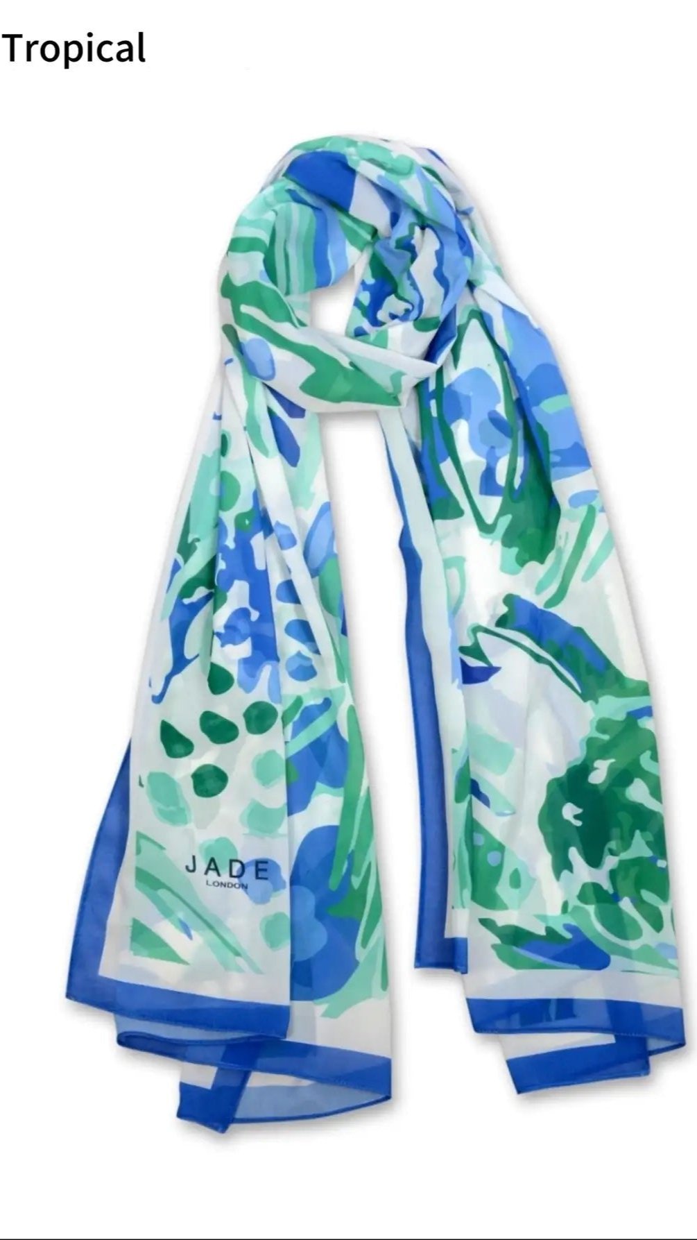 Chiffon scarf Tropical