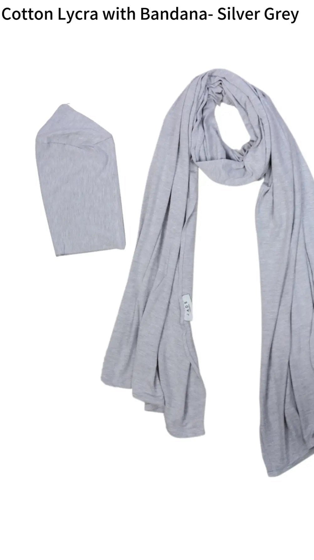 Cotton scarf Silver Grey