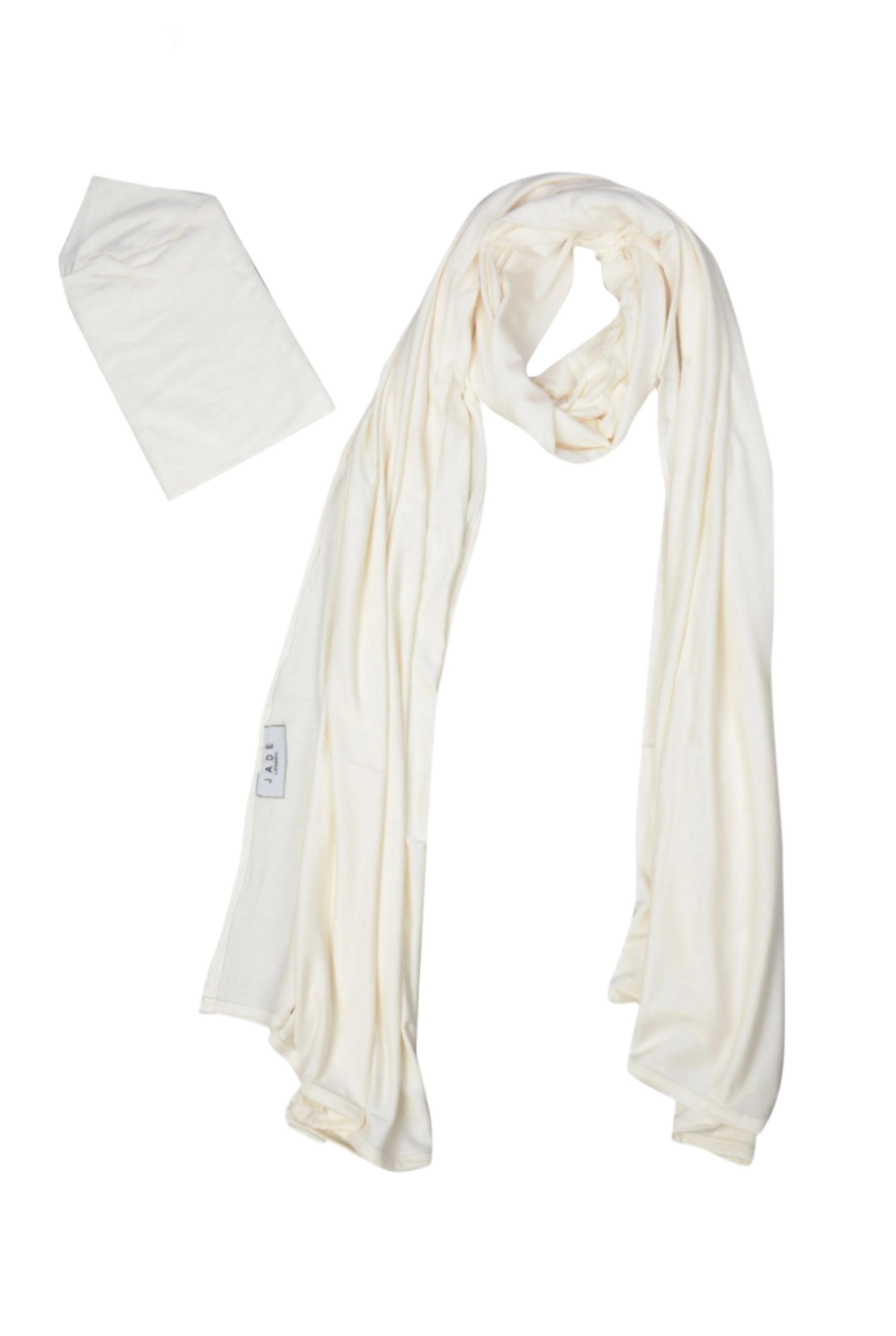 Cotton scarf offwhite