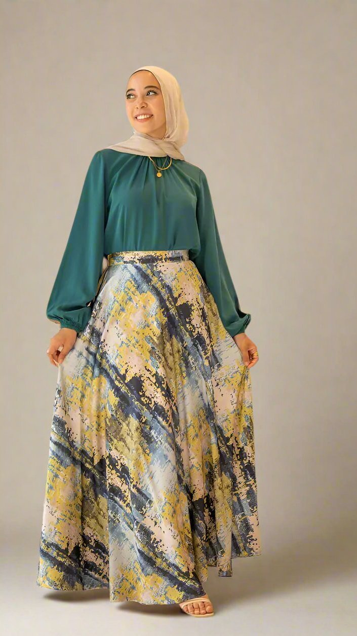 Fayrouz Satin Skirt