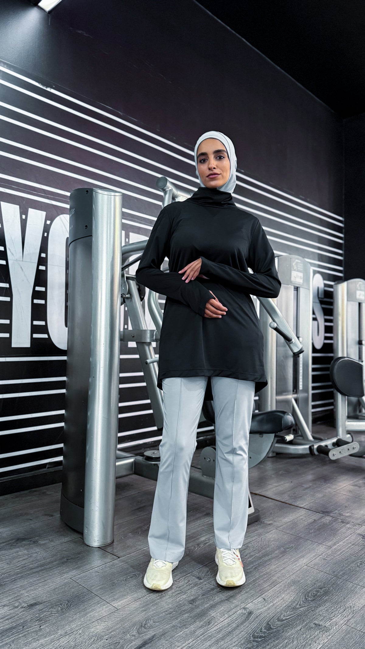Light Gray Modest Sport Pants4