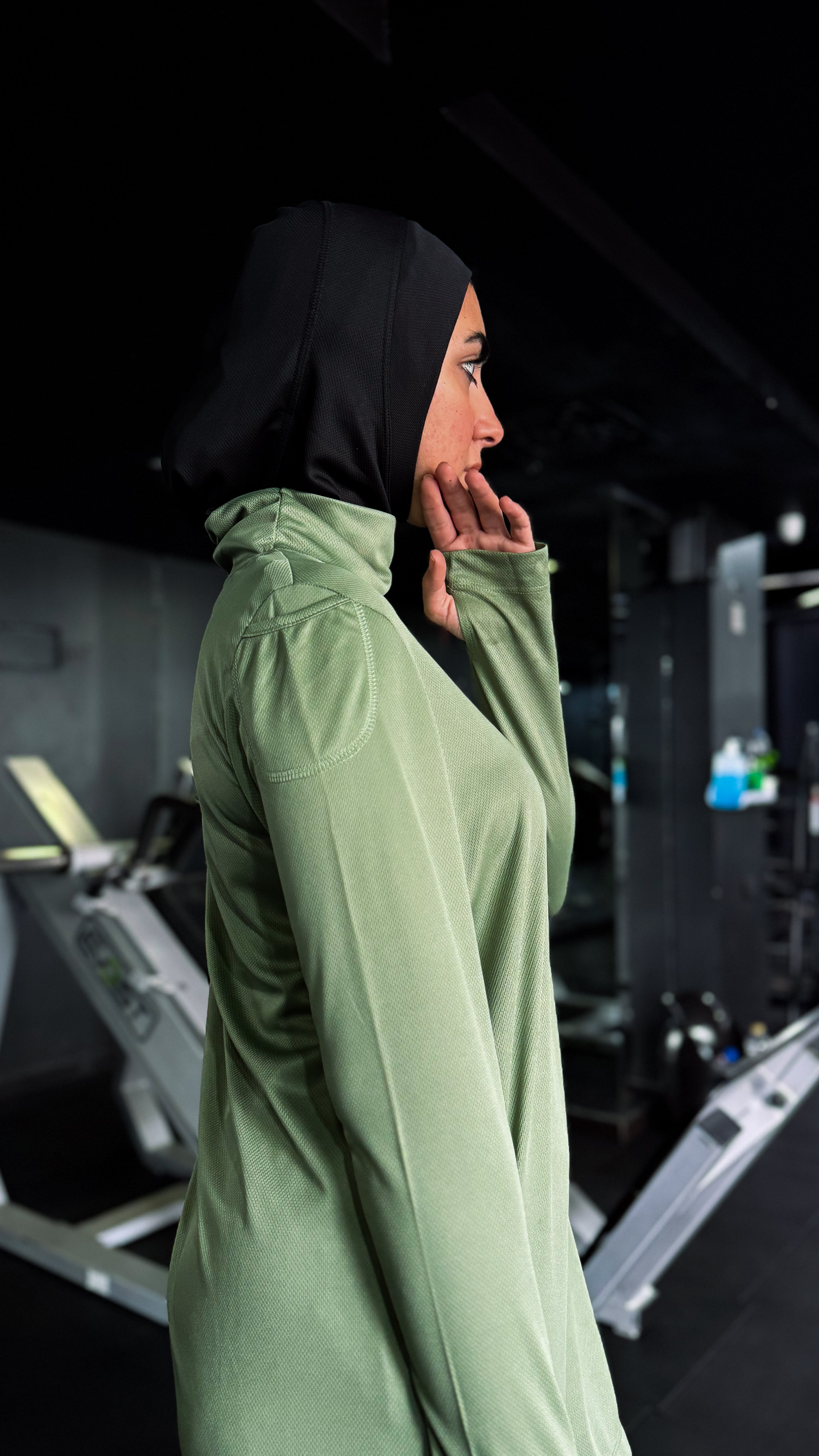 Long Sleeve Olive active Tunic 1