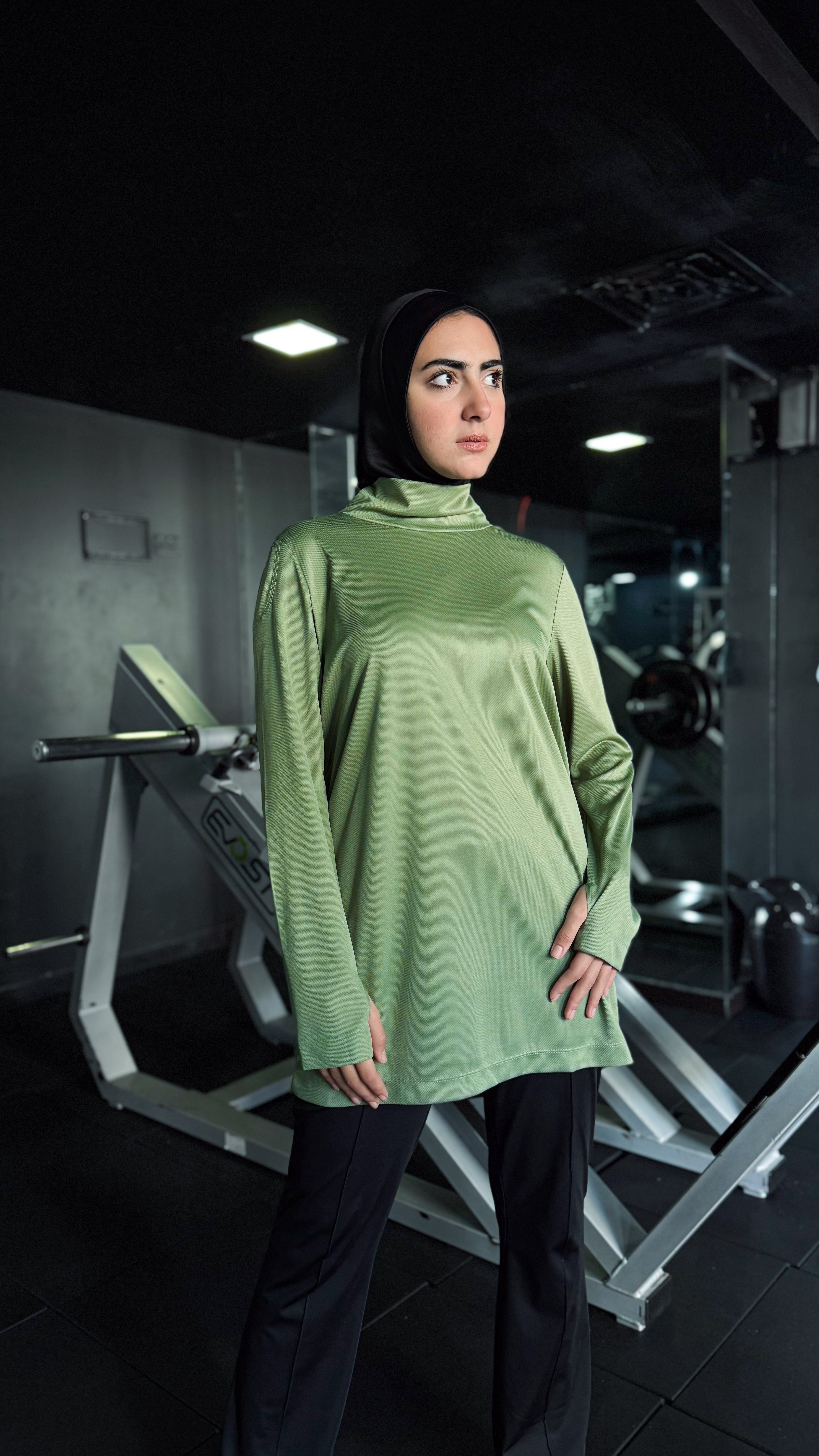 Long Sleeve Olive active Tunic 10
