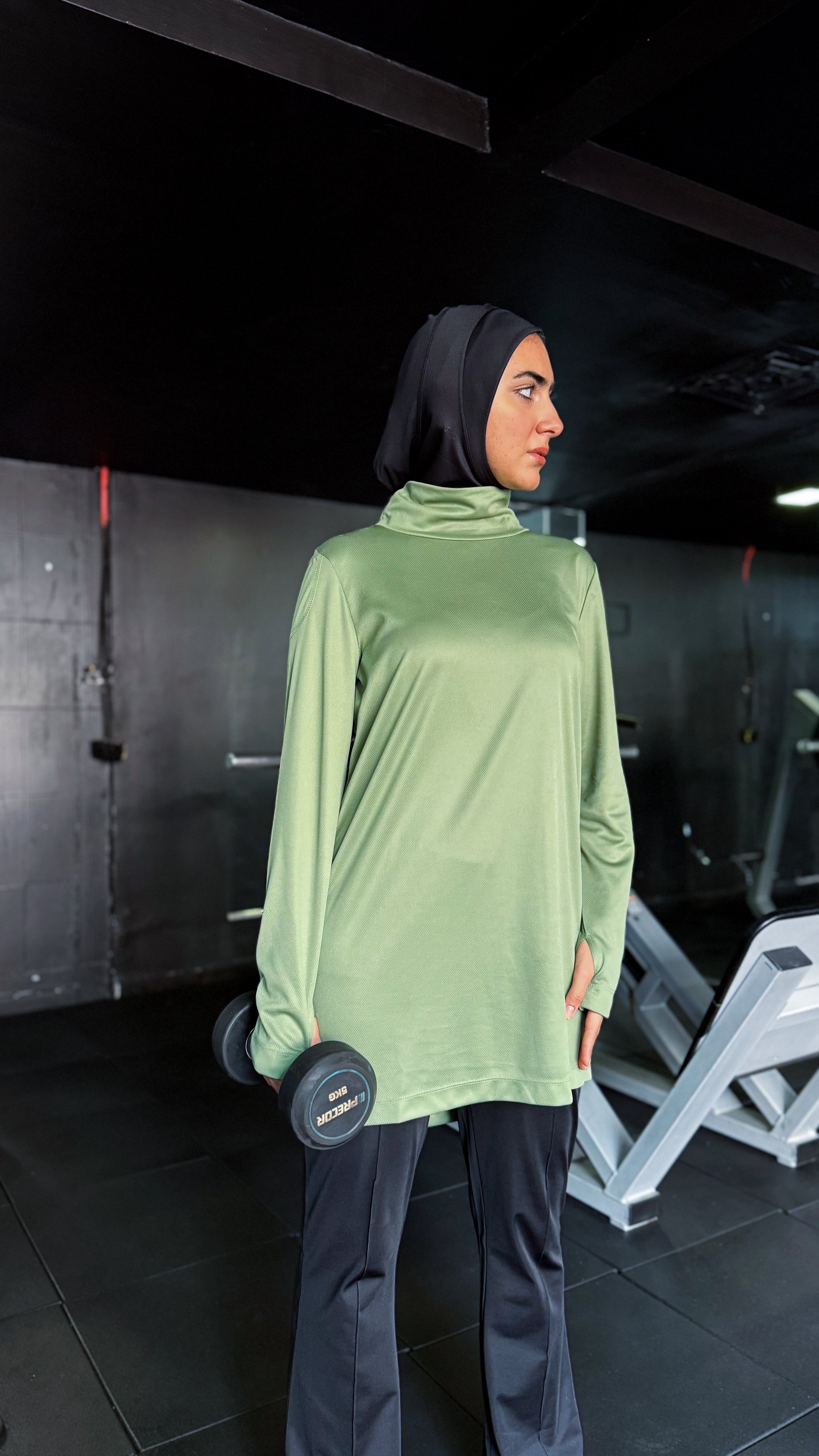 Long Sleeve Olive active Tunic 5