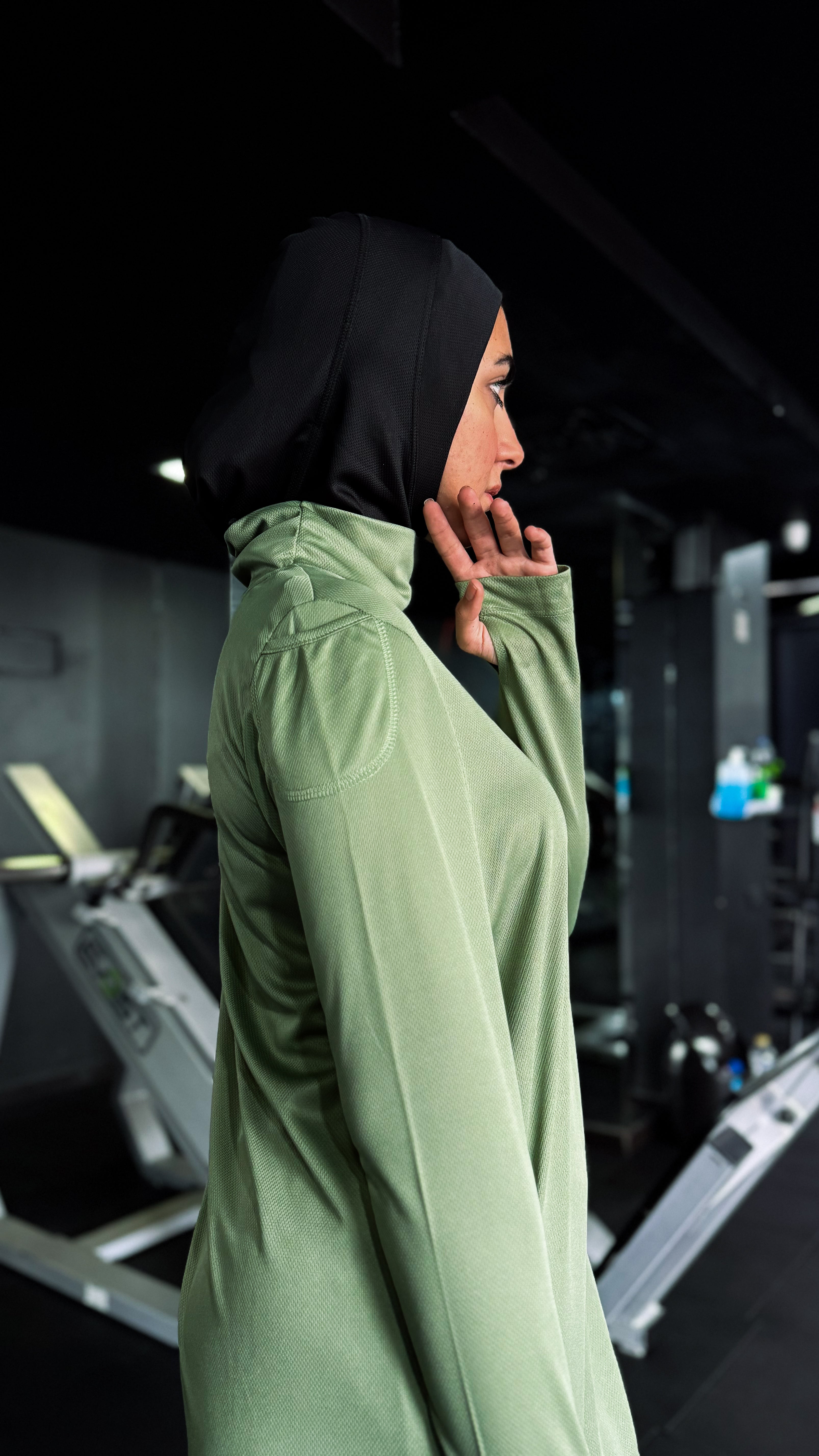 Long Sleeve Olive active Tunic 4