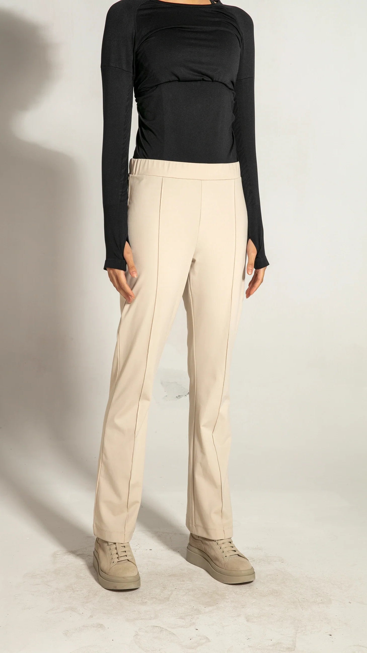Beige Modest Sport Pants