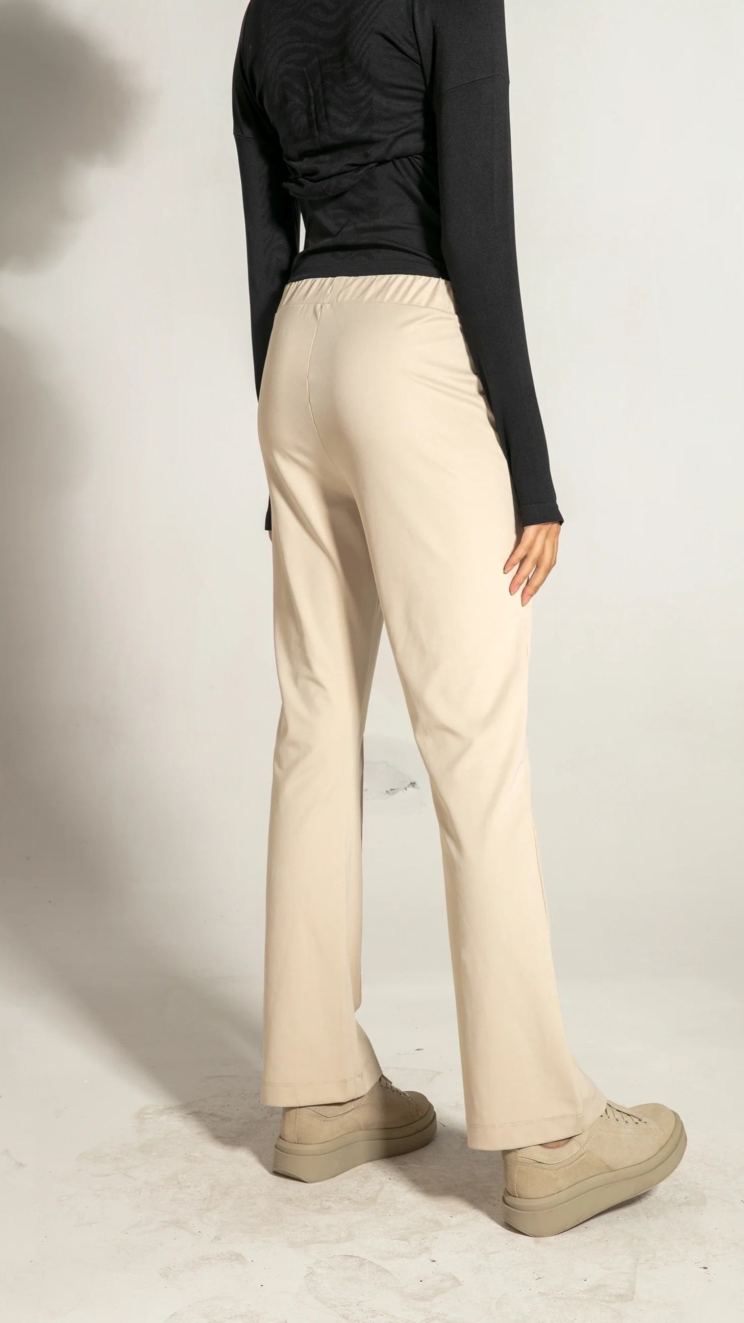 Beige Modest Sport Pants