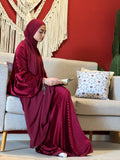Velvet Maroon Prayer dress