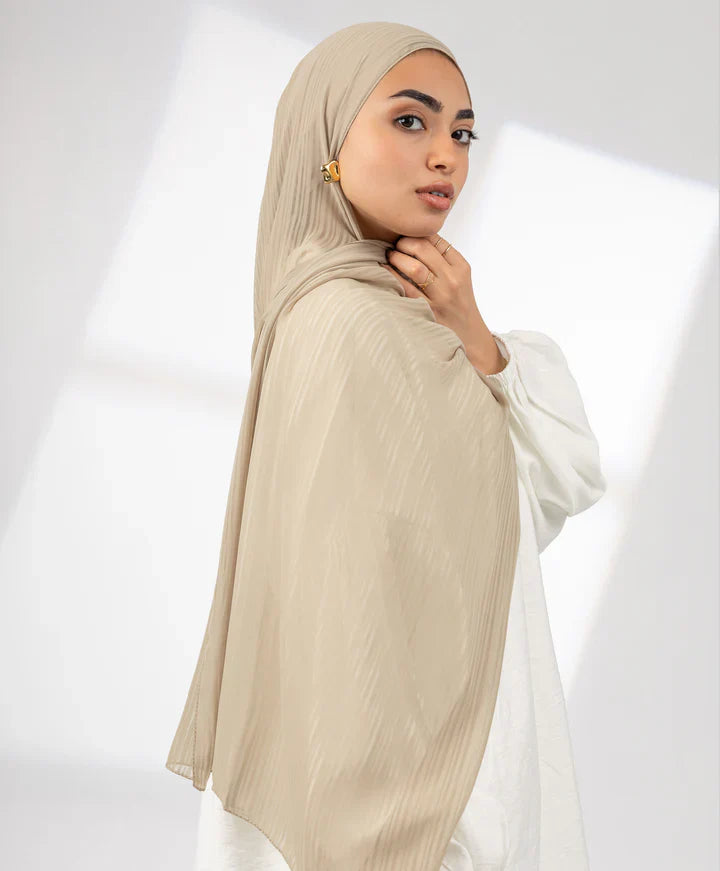 Mini Stripes Chiffon Scarf3