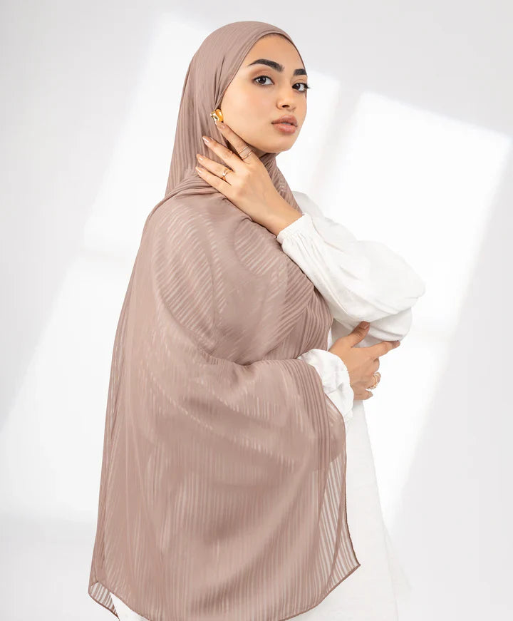 Mini Stripes Chiffon Scarf2