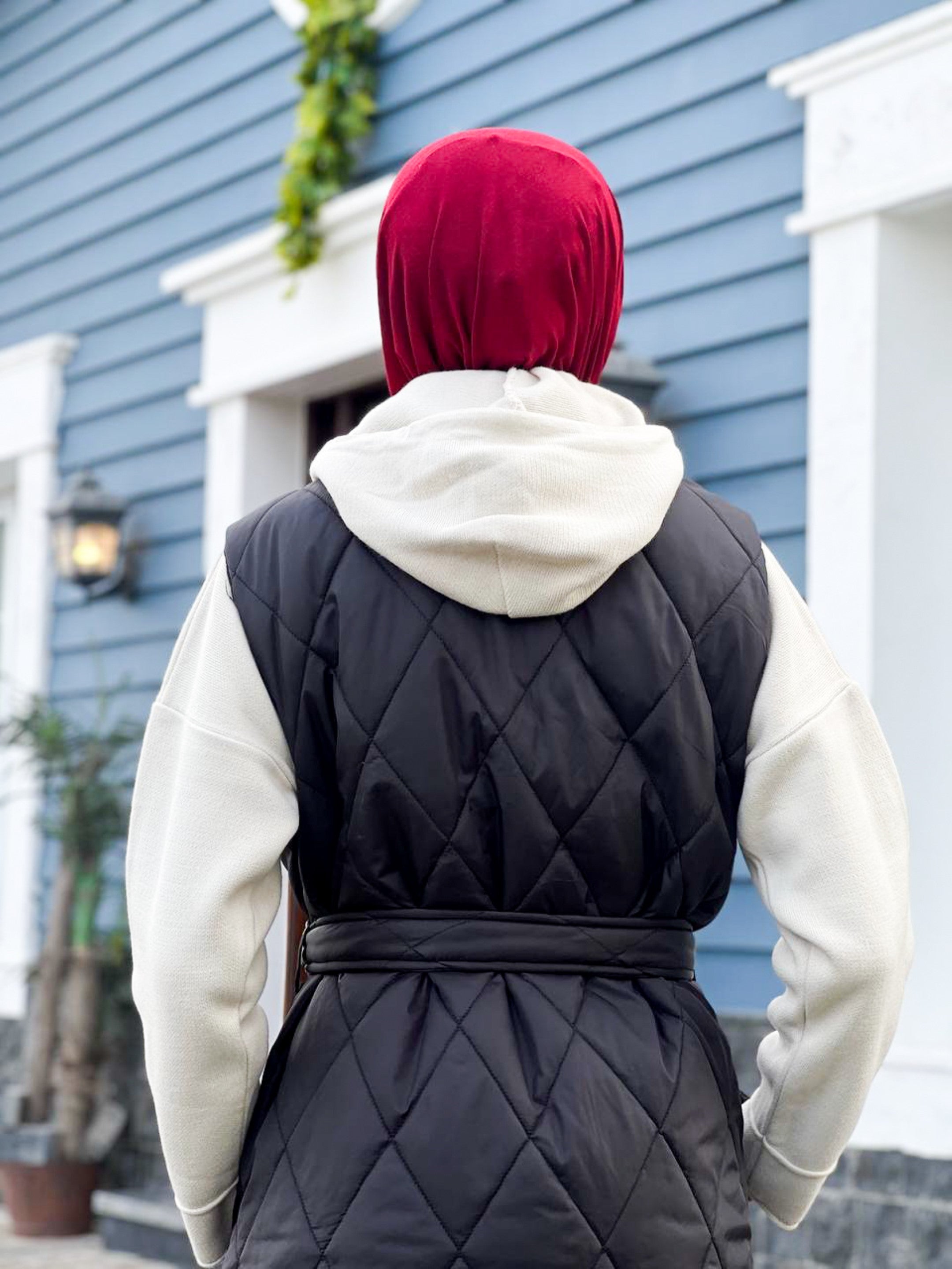 Nove long Quilted Gilet