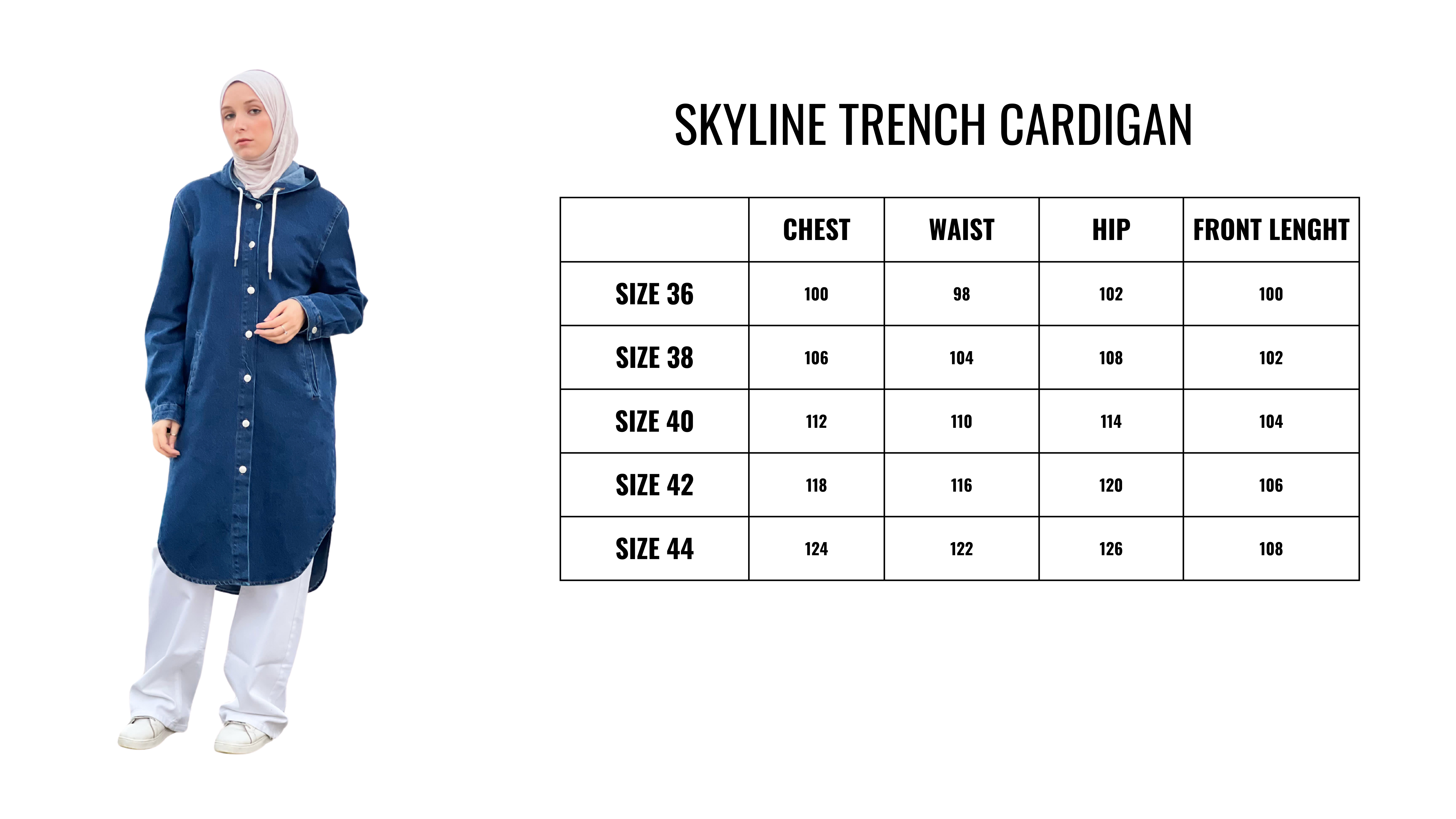 Skyline trench cardigan