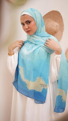 Chiffon scarf Seashell