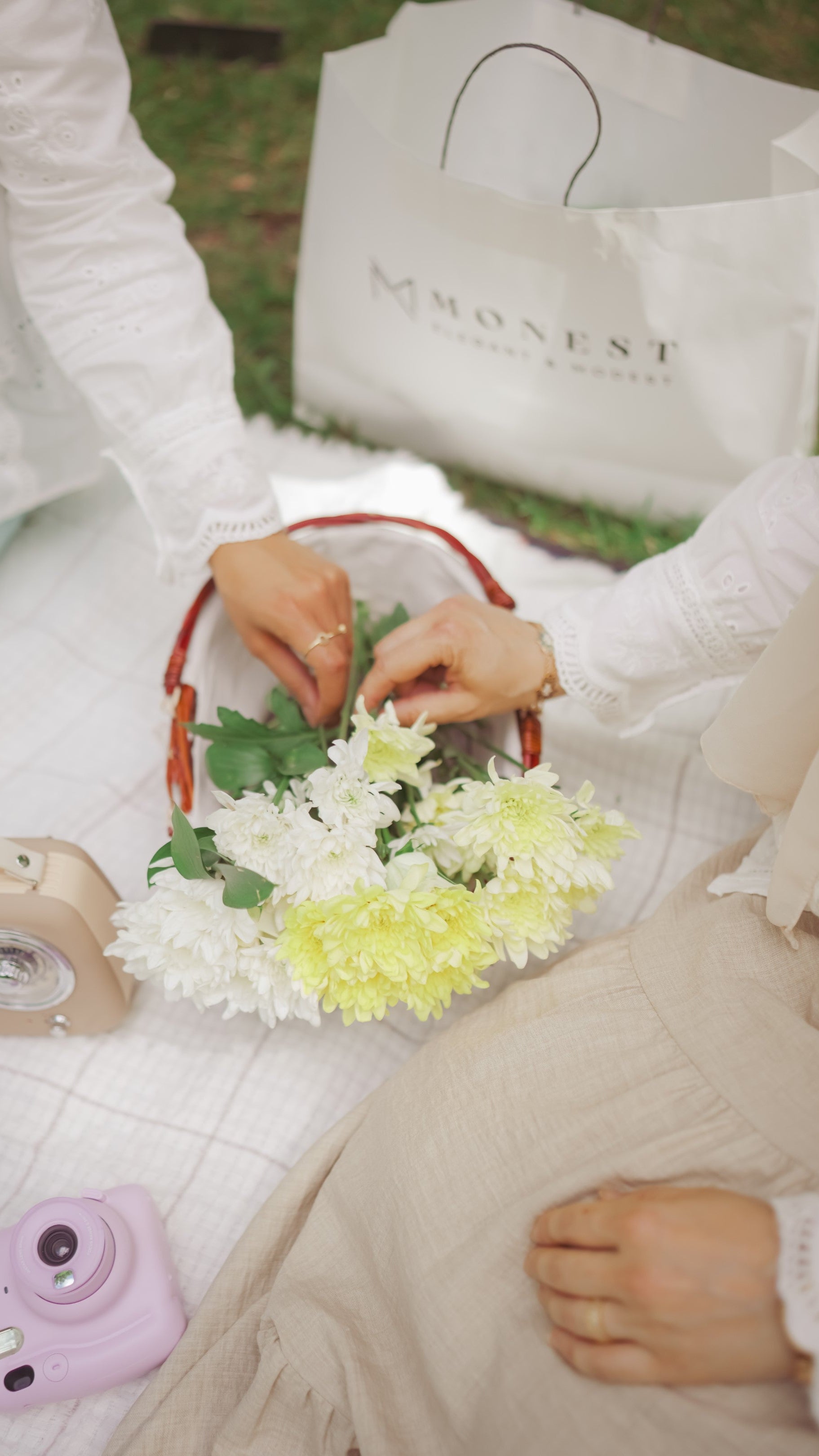 Lina Embroidered Blouse - Ivory