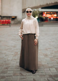 Vintage Suede Belted Skirt